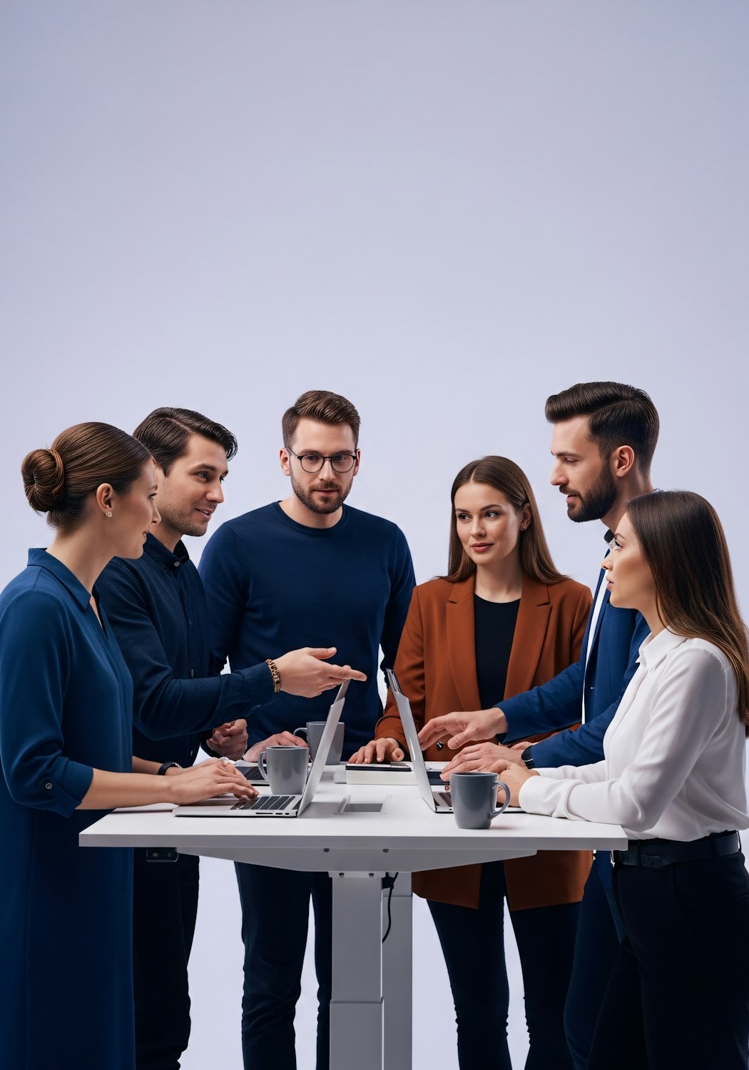 A small group of men engaging in an open and supportive discussion, representing the value of peer-led support groups.