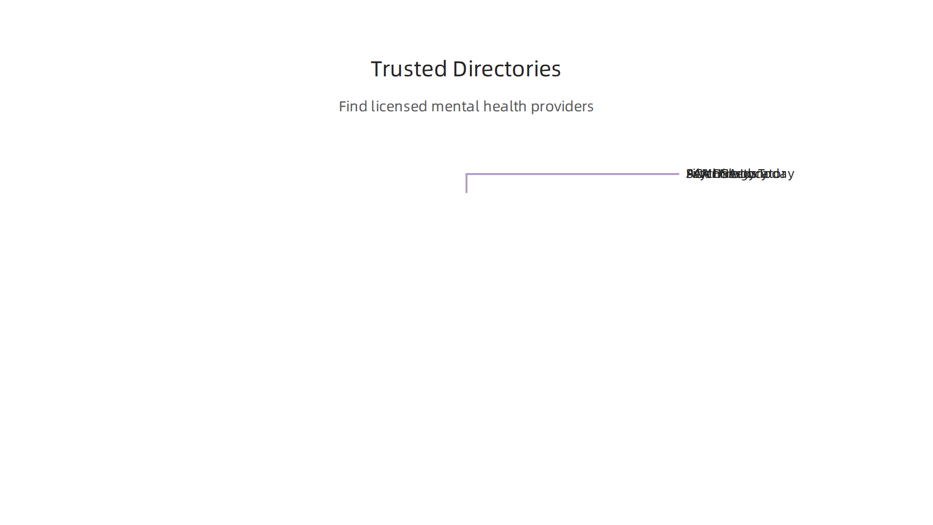 Leverage reputable online directories to efficiently find qualified mental health professionals tailored to your needs.