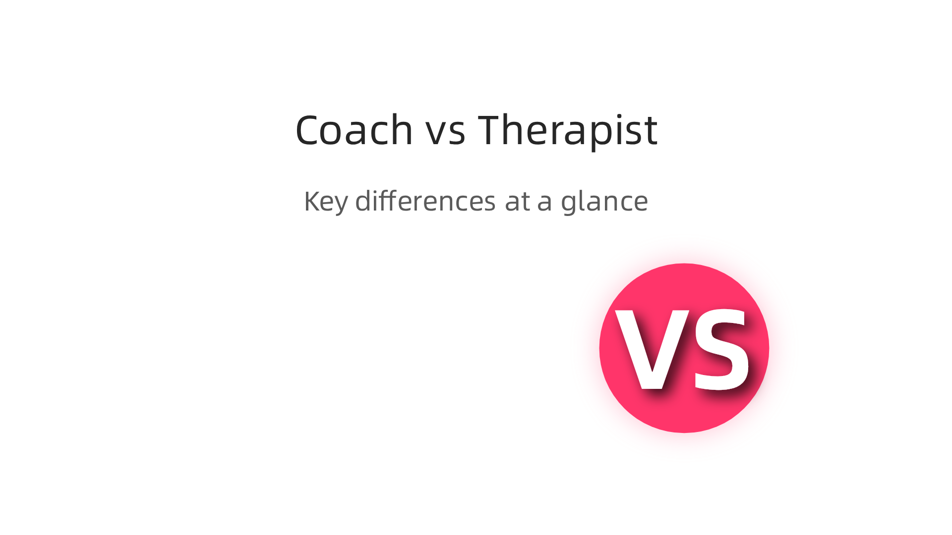 A side-by-side comparison of key differences between life coaches and therapists, including training, regulation, focus, cost, and duration.