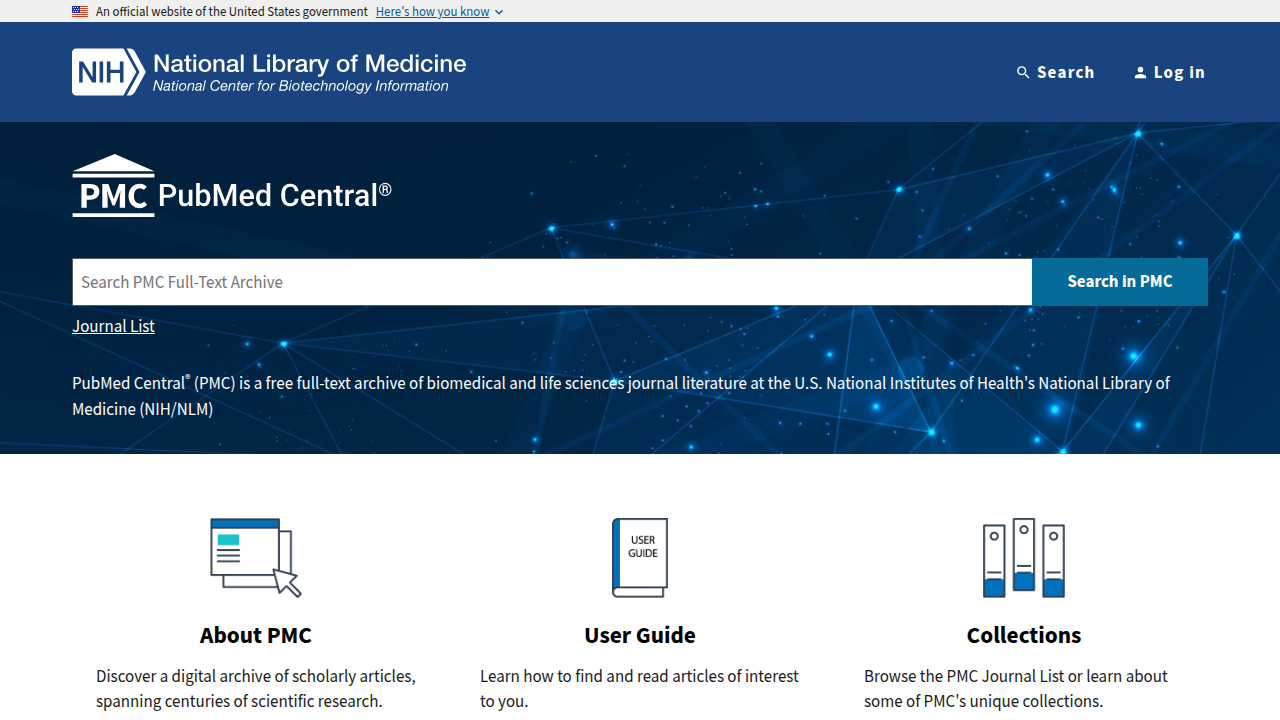 PubMed Central (PMC), a free full-text archive of biomedical and life sciences journal literature.