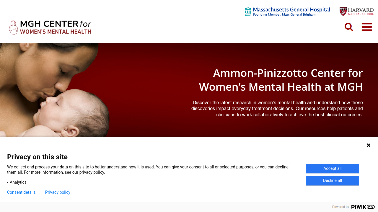 The Women's Mental Health Center provides research and resources, including insights on paternal postpartum depression.