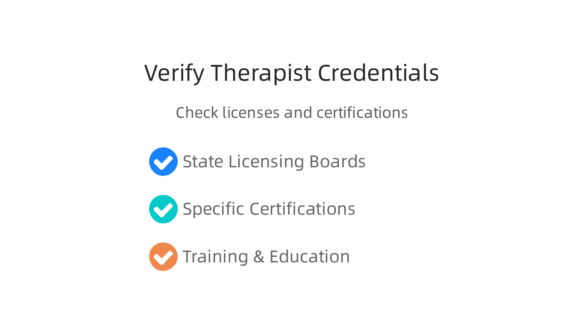 Essential steps to ensure a therapist, especially a certified sex therapist, is qualified and reputable.