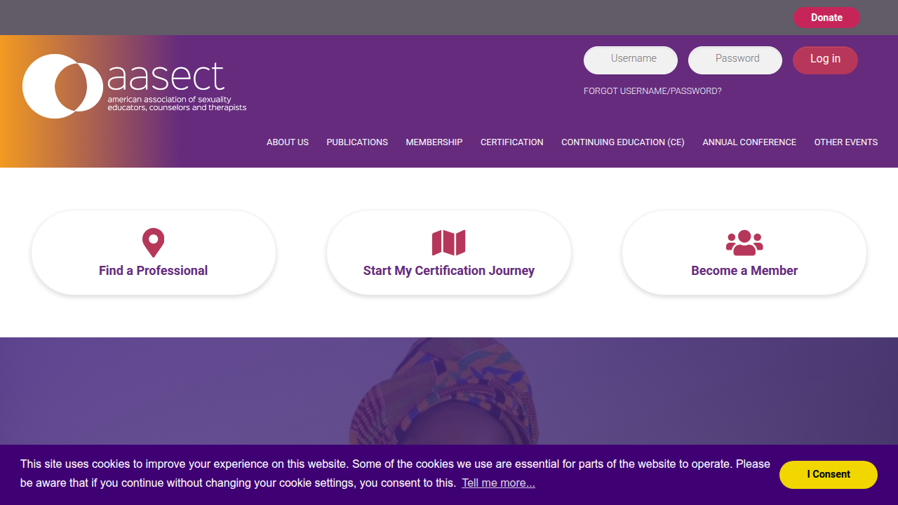 The American Association of Sexuality Educators, Counselors, and Therapists (AASECT) website, detailing certification standards.