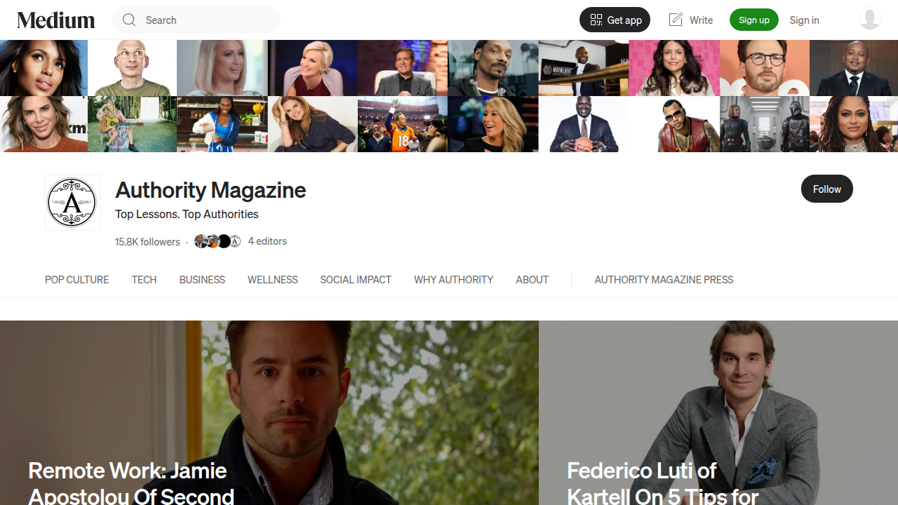 Authority Magazine features expert insights and big ideas across various topics, including mental health and behavioral strategies.