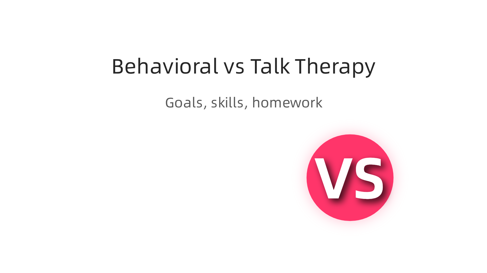 A comparison highlighting the distinct characteristics of behavioral counseling compared to traditional talk therapy approaches.