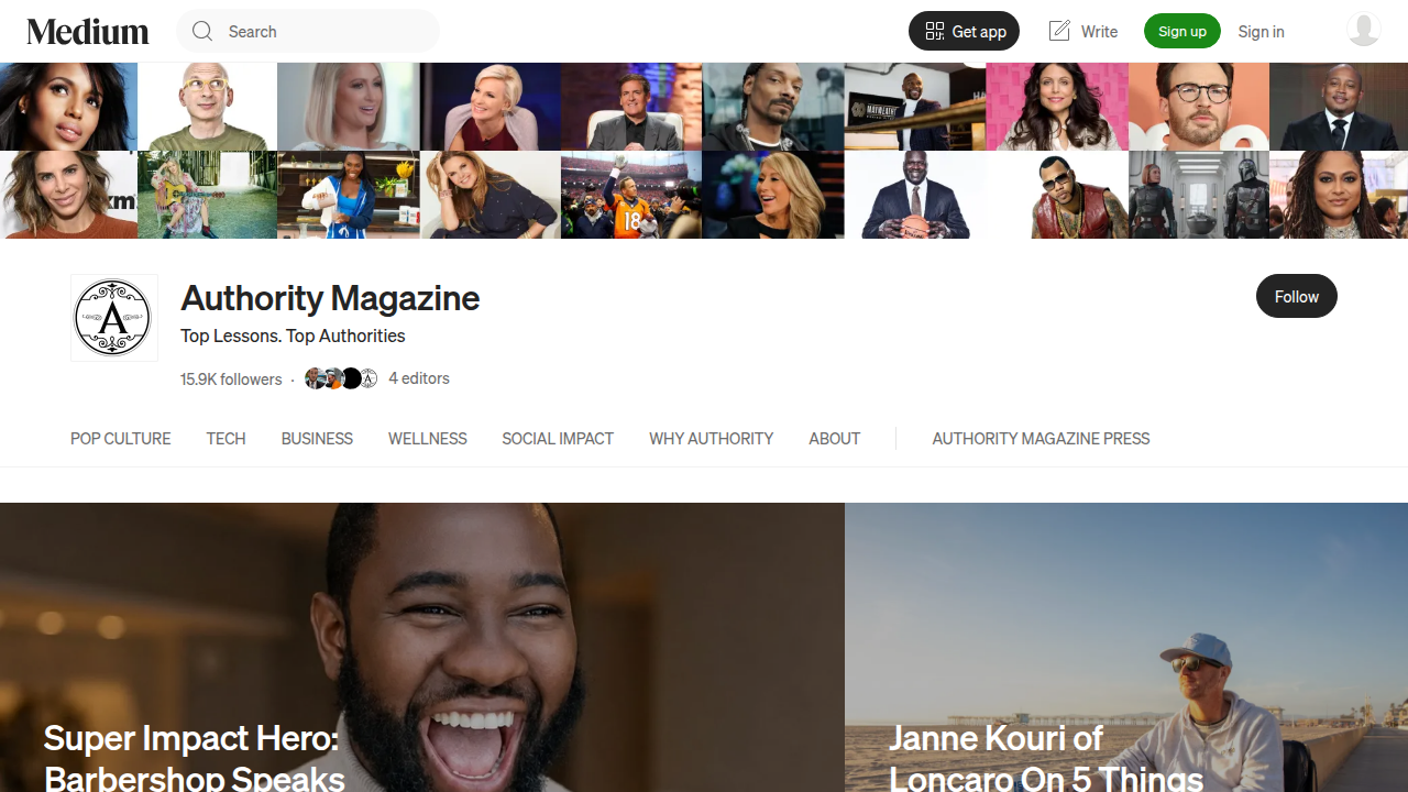 Screenshot of an Authority Magazine article featuring a platform that helps with anxiety and depression through positive reinforcement.